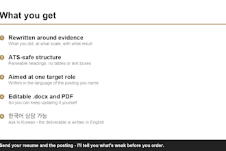 rewrite your resume and linkedin profile as an HR professional