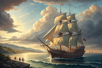 create ship oil painting for you