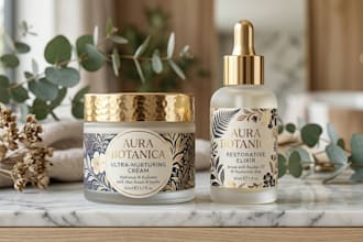 make an astonishing cosmetic packaging and label design