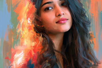 create oil painting, digital oil painting