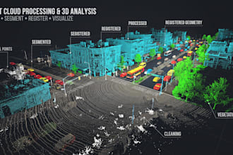 develop point cloud processing and 3d data analysis solutions