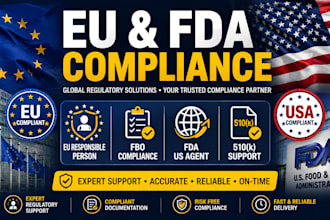 provide eu responsible person, fbo compliance and fda US agent