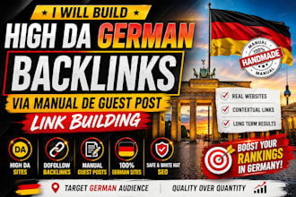 build high da german backlinks via manual de guest post link building