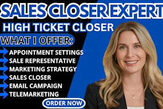 sales closer b2b sales representative salesperson telemarketing online sales