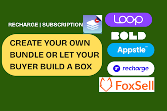 setup shopify subscription store with bold recharge loop subi recurringo appstle
