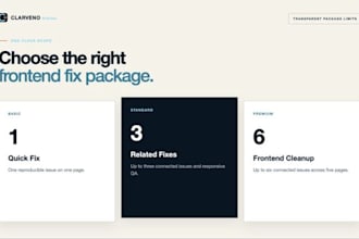 fix responsive layout and frontend bugs on your website