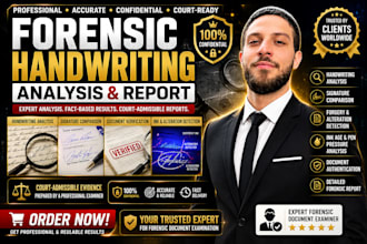 do handwriting and signature analysis, forgery detection, report writing,
