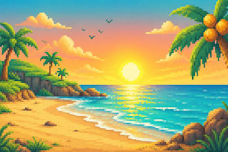 create pixel game art, backgrounds, scenes and environments, game demo assets