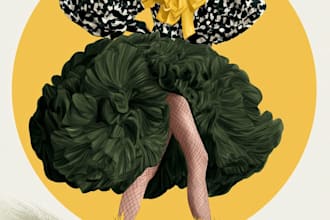 illustrate your fashion designs, fashion illustration