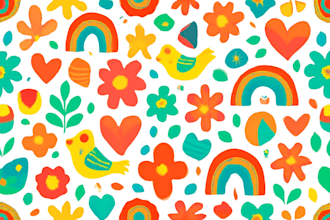 design colourful repeat patterns