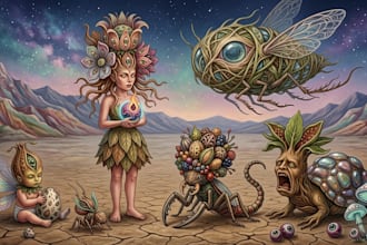 custom digital art surrealistic illustration