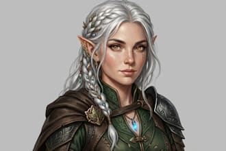 draw semi realistic of your character