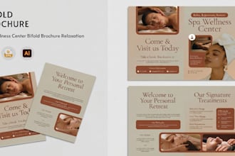 design med spa service menu skincare brochure, treatment guide and freebie