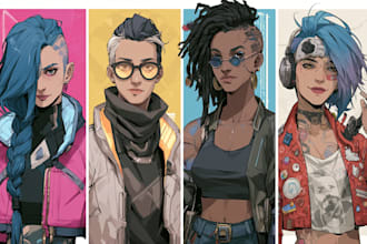 create science fiction, dystopian, cyberpunk illustration