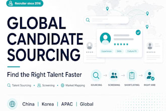 source and shortlist qualified candidates for your hiring needs