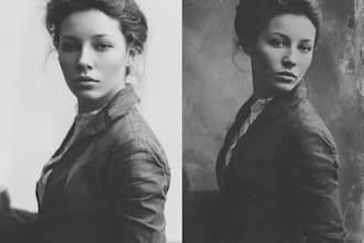 turn your portraits into vintage black and white