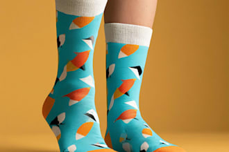 design custom and unique socks design