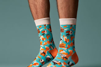 design custom and unique socks design
