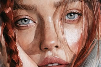 draw fascinating watercolor portrait painting portrait