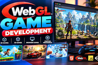 develop a custom webgl browser game for desktop and mobile platforms