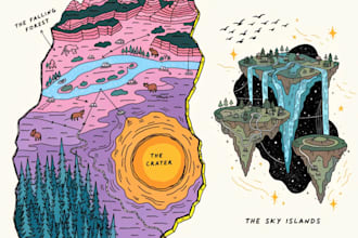 create custom fantasy maps for you