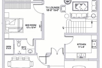 do sketchup floor plan design and 3d layout for architecture