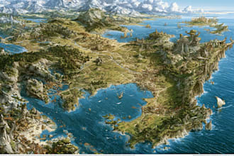 create a custom illustrated map
