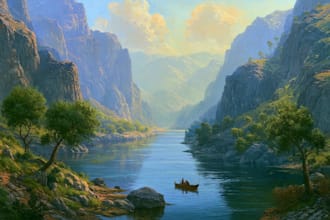 paint oil painting landscape