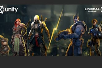 develop a playable game prototype or mvp in unity or unreal engine