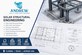 design solar panel structures permit structural engineering texas florida