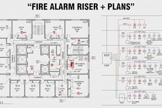 create fire alarm plans and permit drawings in autocad