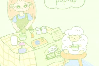 draw cute minimalist doodle illustrations