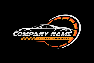 make a high performance automotive, racing and  auto repair logo design