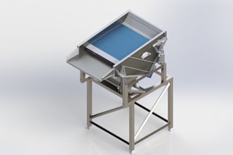 design a complete conveyor belt system with 3d cad
