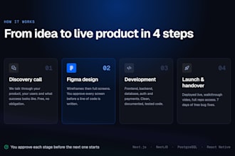 design and develop your saas mvp web app in nextjs with ui ux design