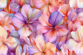 design botanical seamless floral illustration
