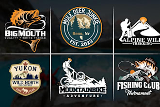 design vintage, retro, adventure, rustic outdoor logo