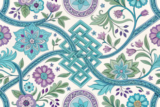 design seamless pattern in vector format for textiles