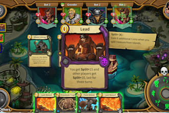 do 2d card game development,multiplayer trading card game board game in unity