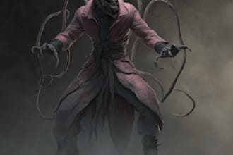 design a awesome fantasy horror and any horror character