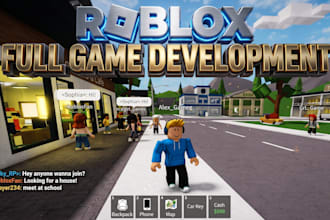 do roblox full game creation, roblox scripter, roblox game developer