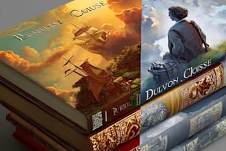 do a professional book cover, paperback, ebook hardcover and dust jacket