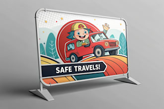 design a creative car and truck magnet sign