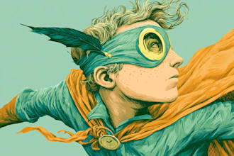 draw powerful superhero characters and action comic scenes