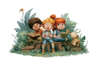 draw children book illustration