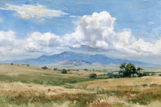 digitally oil painting landscape