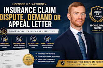 issue an insurance claim dispute, demand letter, or appeal letter