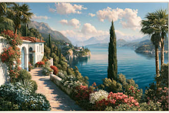 design custom oil painting landscape and nature art