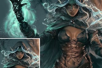 create custom dnd, rpg, and character art