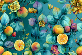 design unique watercolor seamless pattern for printing